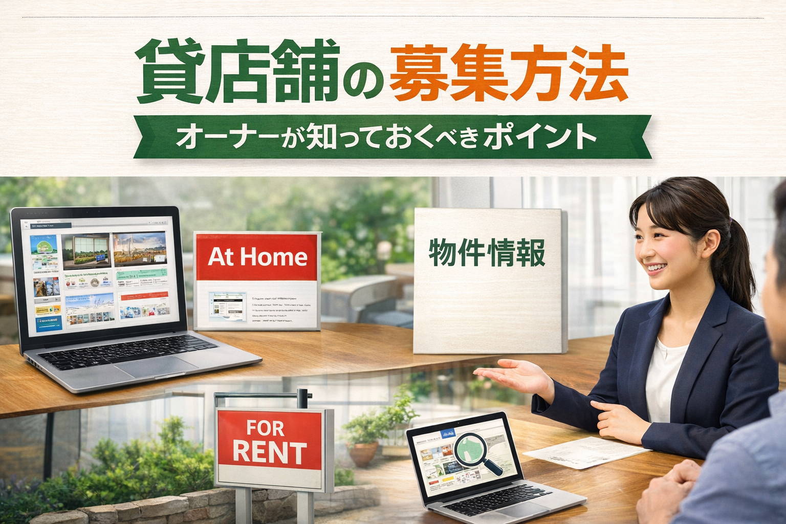 貸店舗の募集方法とは？オーナーが知っておくべき基本と成功のポイント